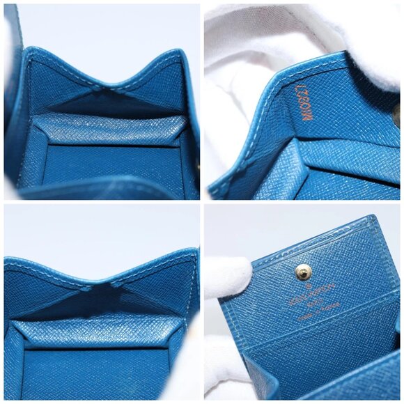 LOUIS VUITTON Epi Porte Monnaie Boite Coin Purse Blue M63695 LV Auth 143153V - Picture 15 of 16